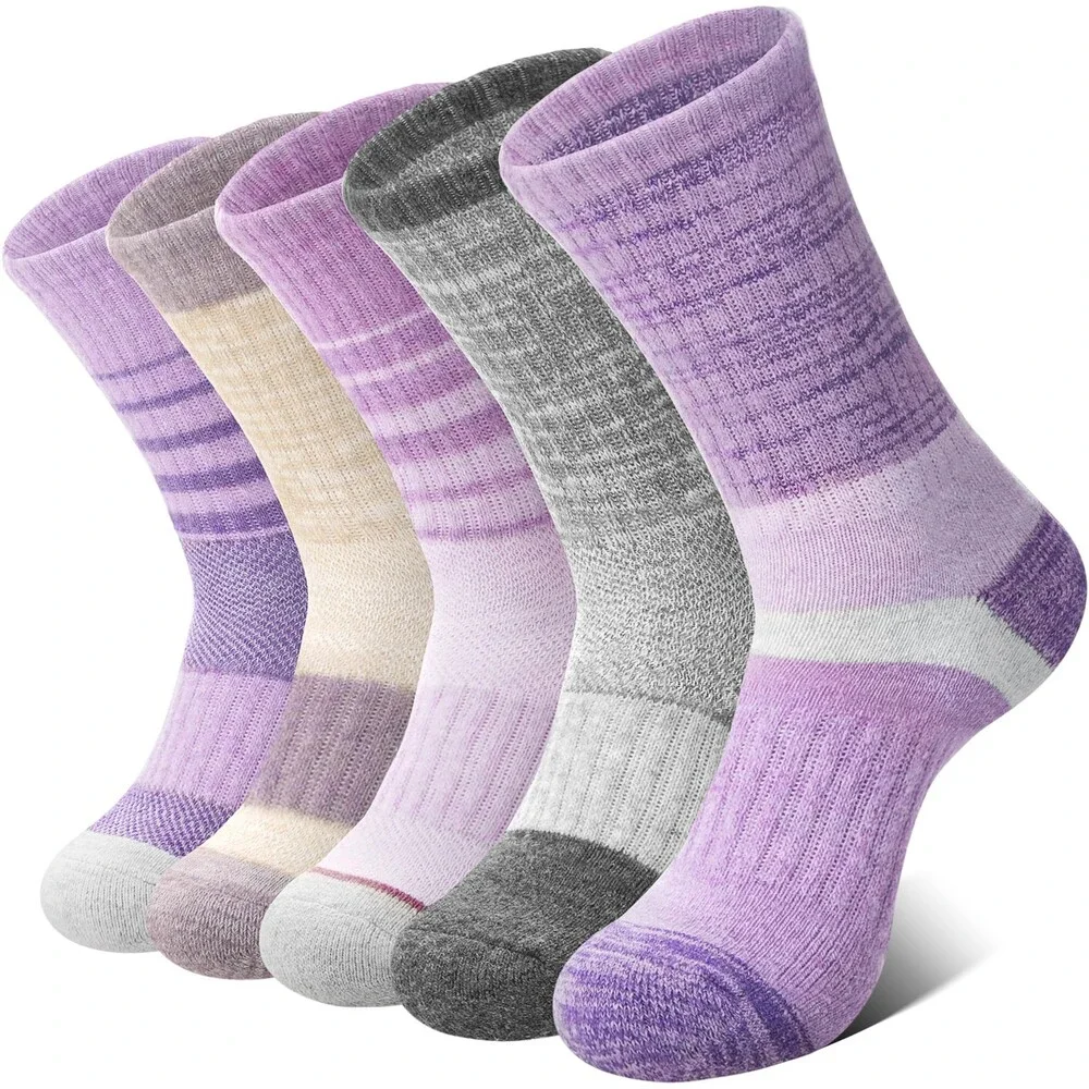 Anlisim Women's Merino Wool Socks Hiking Thermal Warm Winter Boot Work Crew M